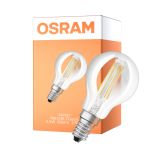 Osram Classic LED E14 Kugle Filament Klar 5.9W 806lm - 827 Ekstra Varm Hvid | Dæmpbar - Erstatter 60W