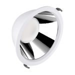 Ledvance LED Downlight Comfort Aluminium Hvid 42W 5000lm 55D - 930-940 CCT | 265mm - Udsnit 250mm - IP44 - Bedste Farvegengivelse - UGR<19 - Zigbee Dæmpbar 