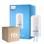 Fordelspakke 10x Philips CorePro LED Capsule G4 Matt 2.1W 210lm - 827 Ekstra Varm Hvid | Dæmpbar - Erstatter 20W