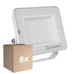 Fordelspakke 8x Ledvance LED projektør Kompakt Hvid 50W 5000lm 100D - 840 kold hvid | IP65 - symmetrisk 