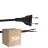 Fordelspakke 50x Noxion Euro Forsyningskabel Sort - C7 Europlug + Åbne ender - 2m - 2 pole 0,75mm2